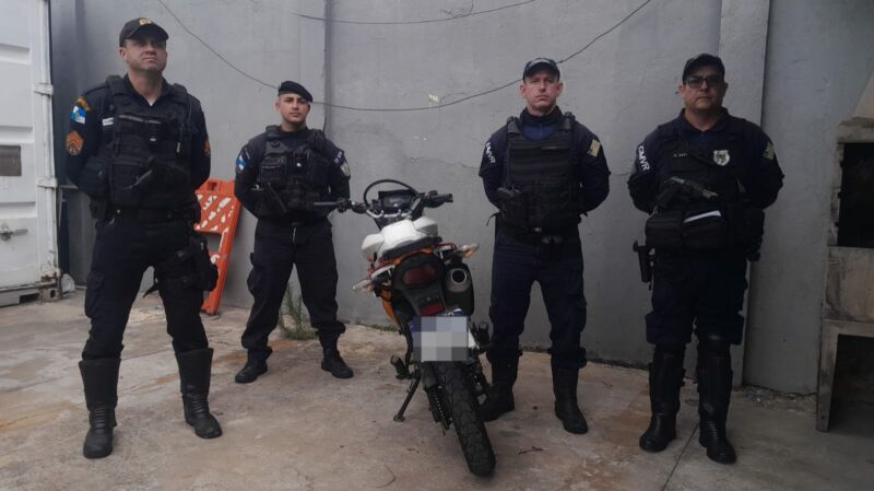 Moto roubada é recuperada em ação integrada de segurança em Volta Redonda