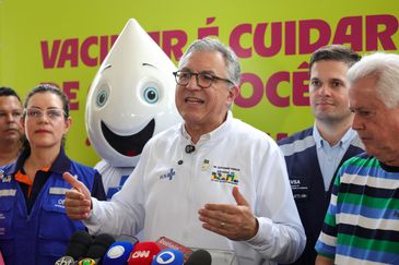Brasília (DF) 17/10/2025 O ministro da Saúde, Alexandre Padilha, abre  o Dia D nacional de multivacinação, no Riacho Fundo II, cidade satéite de Brasília. Foto: Fabio Rodrigues-Pozzebom/ Agência Brasil