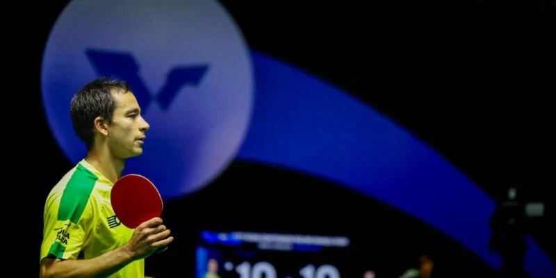 Calderano e Bruna Takahashi de despedem de WTT Champion Frankfurt