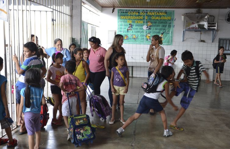 Cuiabá - Escola Municipal de Ensino Básico Antonio Ferreira Valentim (Antonio Cruz/Agência Brasil)