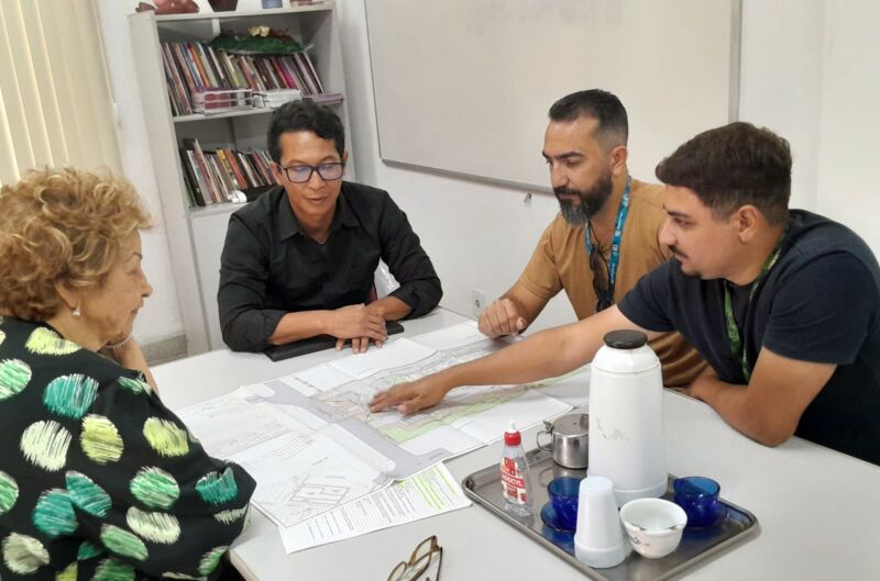 Equipe da Emop-RJ aprova terreno da futura Casa da Mulher Brasileira em Volta Redonda
