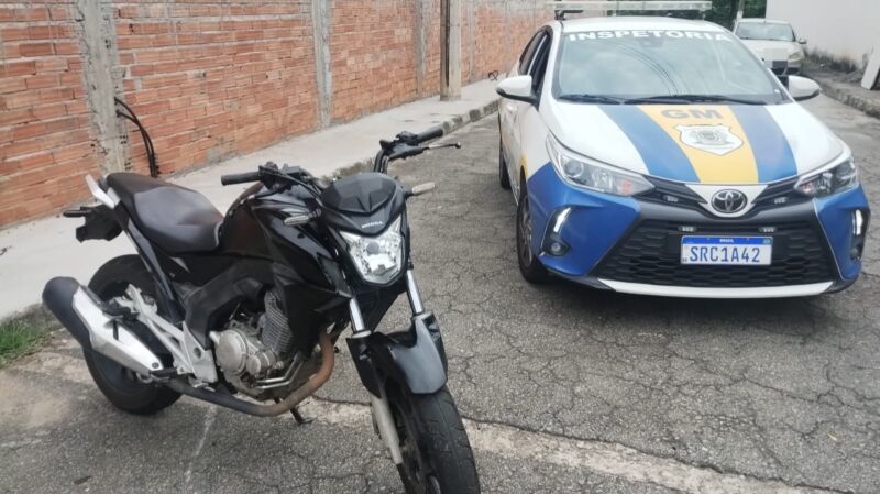 Moto roubada é recuperada em ação conjunta entre Guarda Municipal de Volta Redonda e Polícia Civil