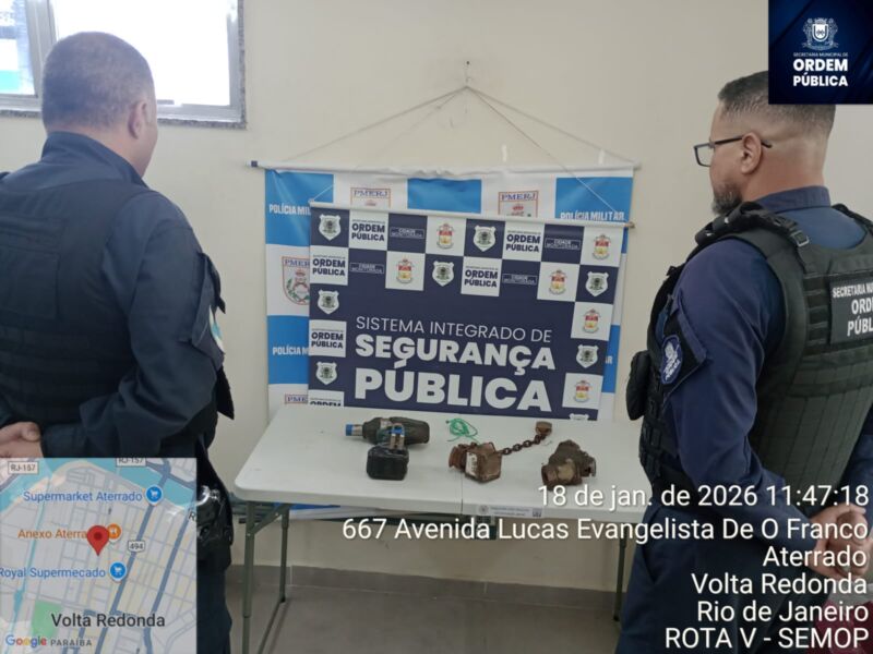 Ordem Pública: Sistema Integrado de Segurança prende dois suspeitos por furto em Volta Redonda