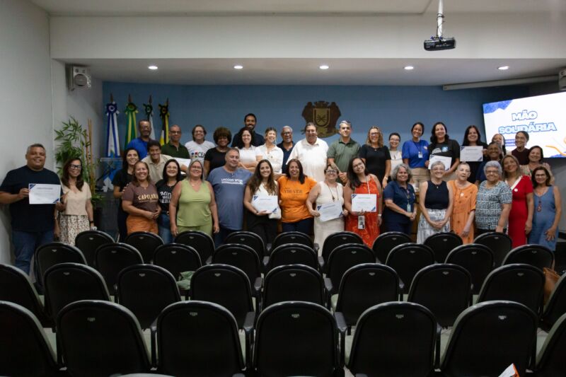 Projeto Mão Solidária entrega R$ 150 mil a entidades filantrópicas de Volta Redonda
