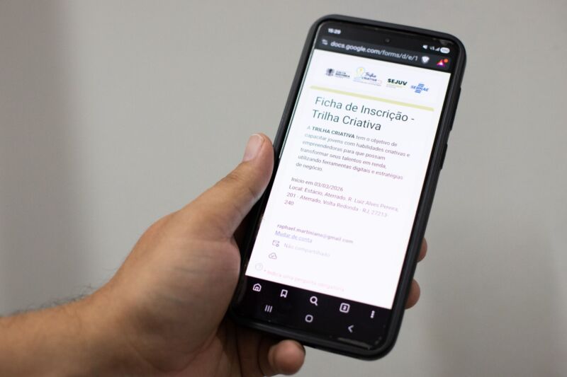 Volta Redonda: Inscrições para o projeto Trilha Criativa seguem até quinta-feira (26)