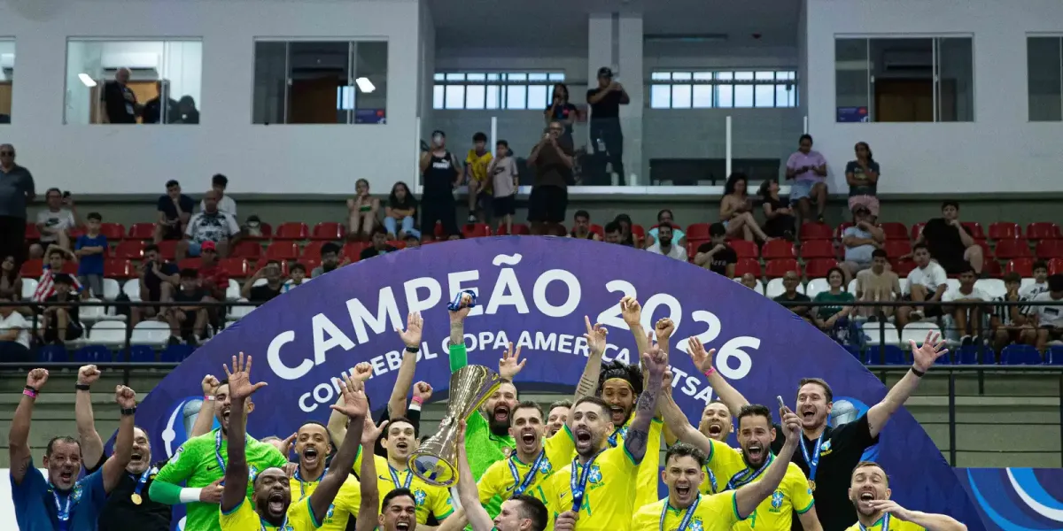 Brasil bate Argentina e conquista 12º título na Copa América de Futsal