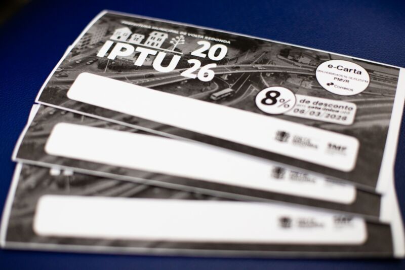 Desconto de 8% para pagamento em cota única no IPTU 2026 de Volta Redonda vai até sexta-feira (6)
