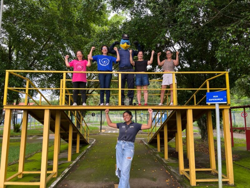 Ordem Pública de Volta Redonda inicia Semana da Mulher com visita do GAPC à Minicidade do Trânsito