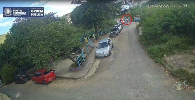 Volta Redonda: Câmeras da Ordem Pública flagram descarte irregular de lixo e autor é responsabilizado