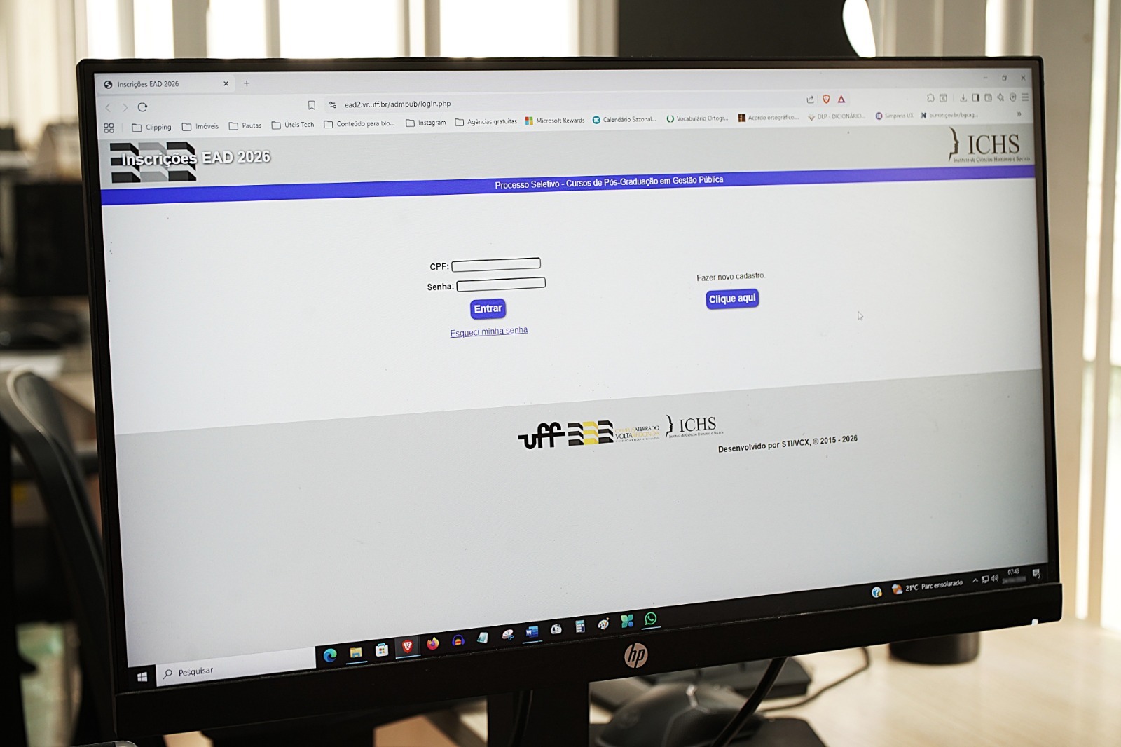 UFF Volta Redonda oferta vagas de pós-graduação lato sensu em Gestão Pública EAD