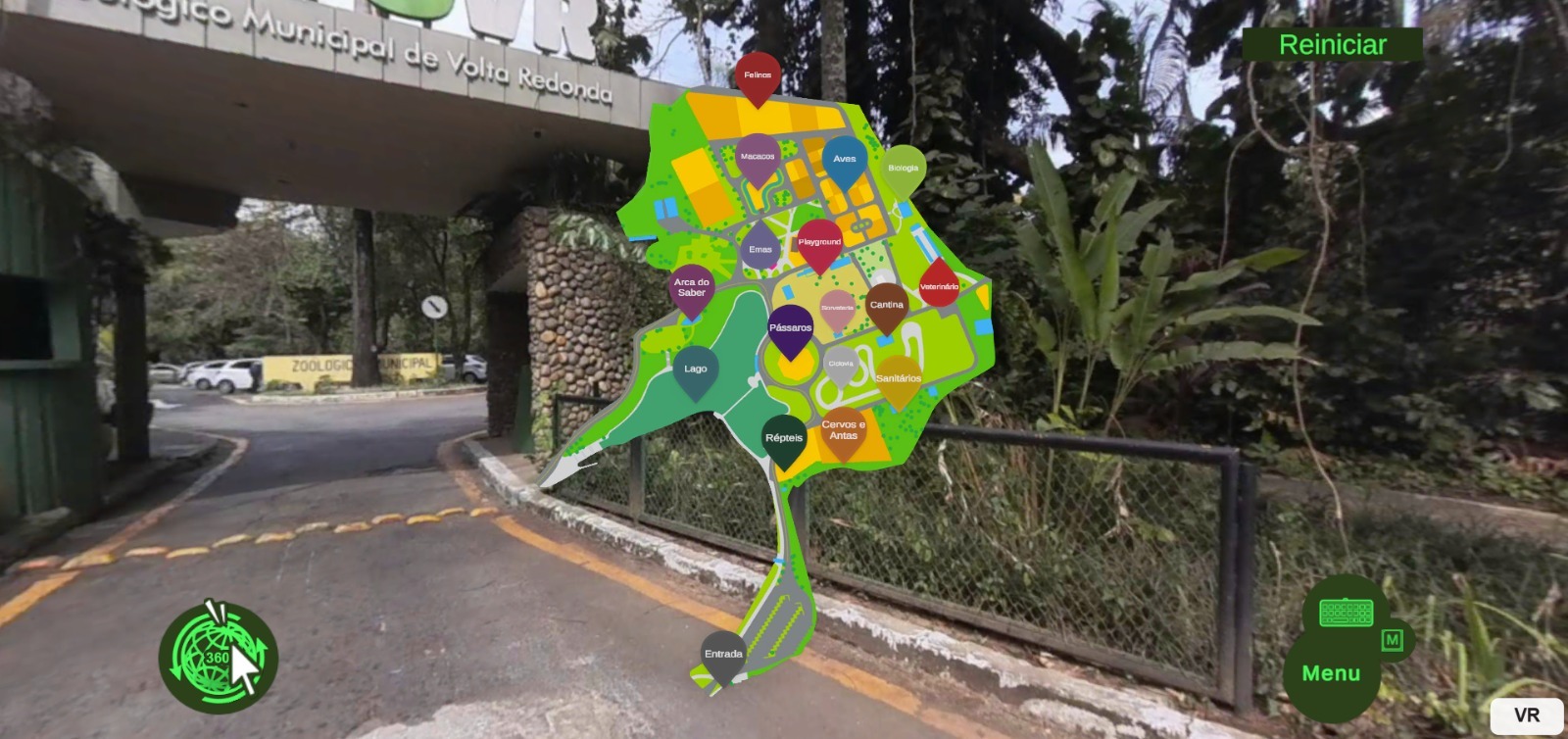 Volta Redonda: tour virtual do Zoo-VR está disponível na internet