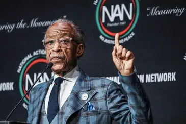 Al Sharpton speaks during the National Action Network (NAN) National Convention in New York City, U.S., April 11, 2026. REUTERS/Eduardo Munoz      TPX IMAGES OF THE DAY