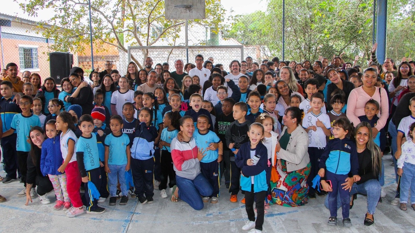 Alunos da escola