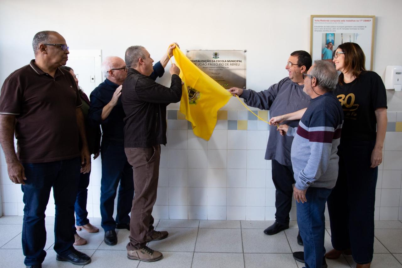 Prefeitura de Volta Redonda entrega revitalização da Escola Municipal Dr. João Paulo Pio de Abreu, no Retiro