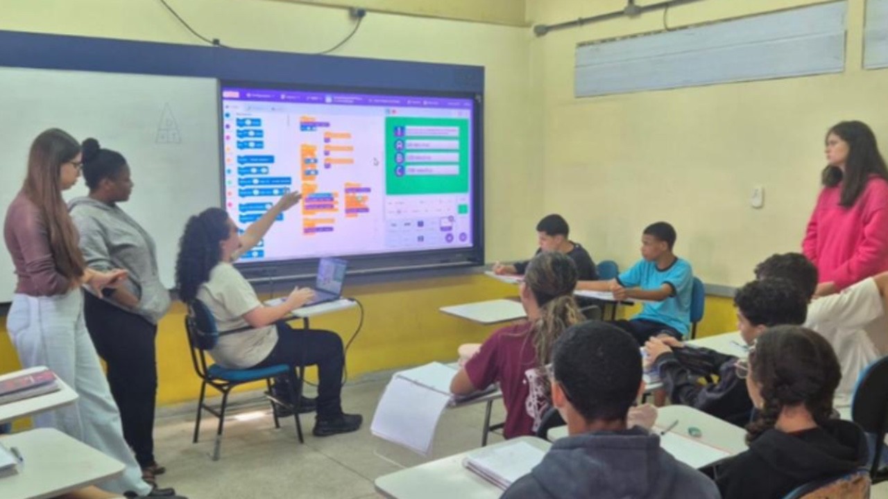 Alunos em curso