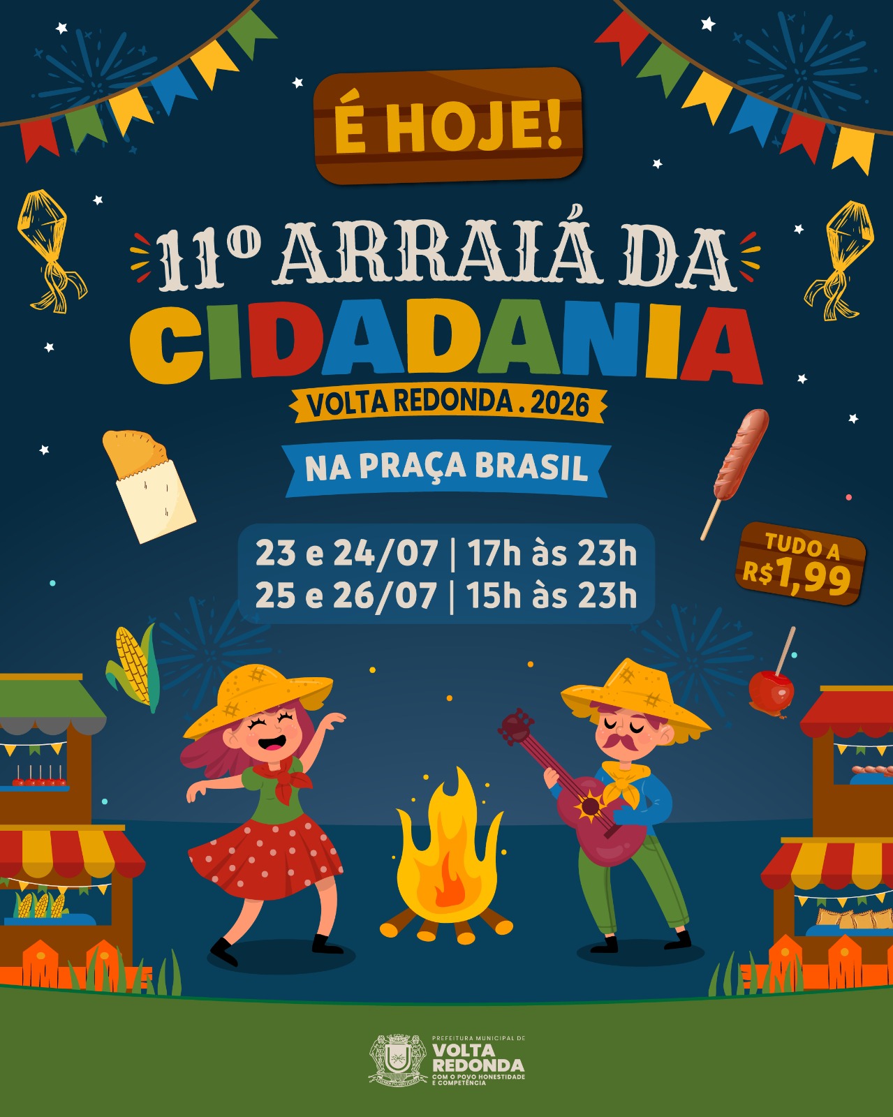 Volta Redonda realiza 11ª edição do Arraiá da Cidadania