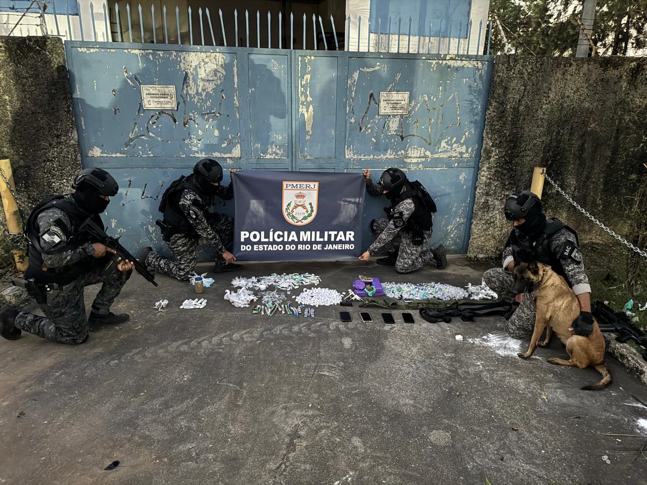 Companhia do BAC sediada em Volta Redonda faz nova grande apreensão de drogas na região