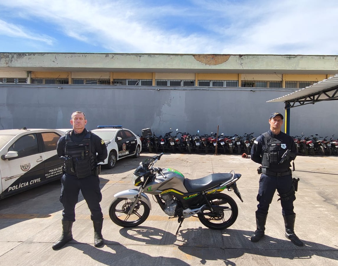 Guarda Municipal localiza motocicleta furtada e conduz suspeito à delegacia em Volta Redonda