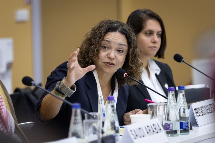 Kiara Worth/UNCCD Brasília (DF), 27/08/2026 - Andrea Meza, secretária-executiva adjunta da UNCCD, em reunião na COP17.
Foto: Kiara Worth/UNCCD