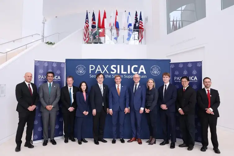 Divulgação EUA - Pax Silica is the Department of State’s flagship effort on AI and supply chain security, advancing new economic security consensus among allies and trusted partners. Foto: Divulgação