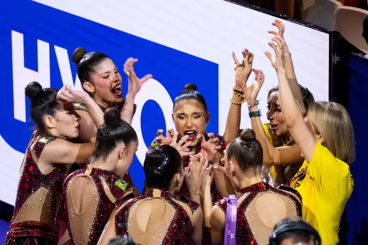MeloGym/CBG Ginástica rítmica: Brasil é bronze no Mundial e garante vaga olímpica. Foto: MeloGym/CBG