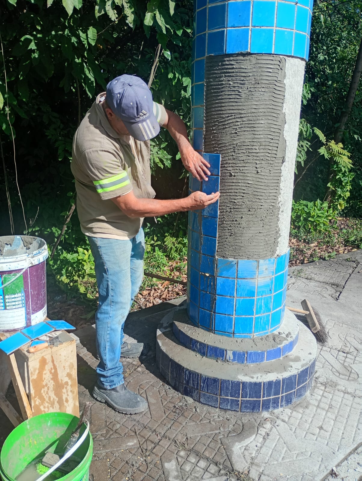 Chafariz da Beira-Rio passa por reforma em Volta Redonda