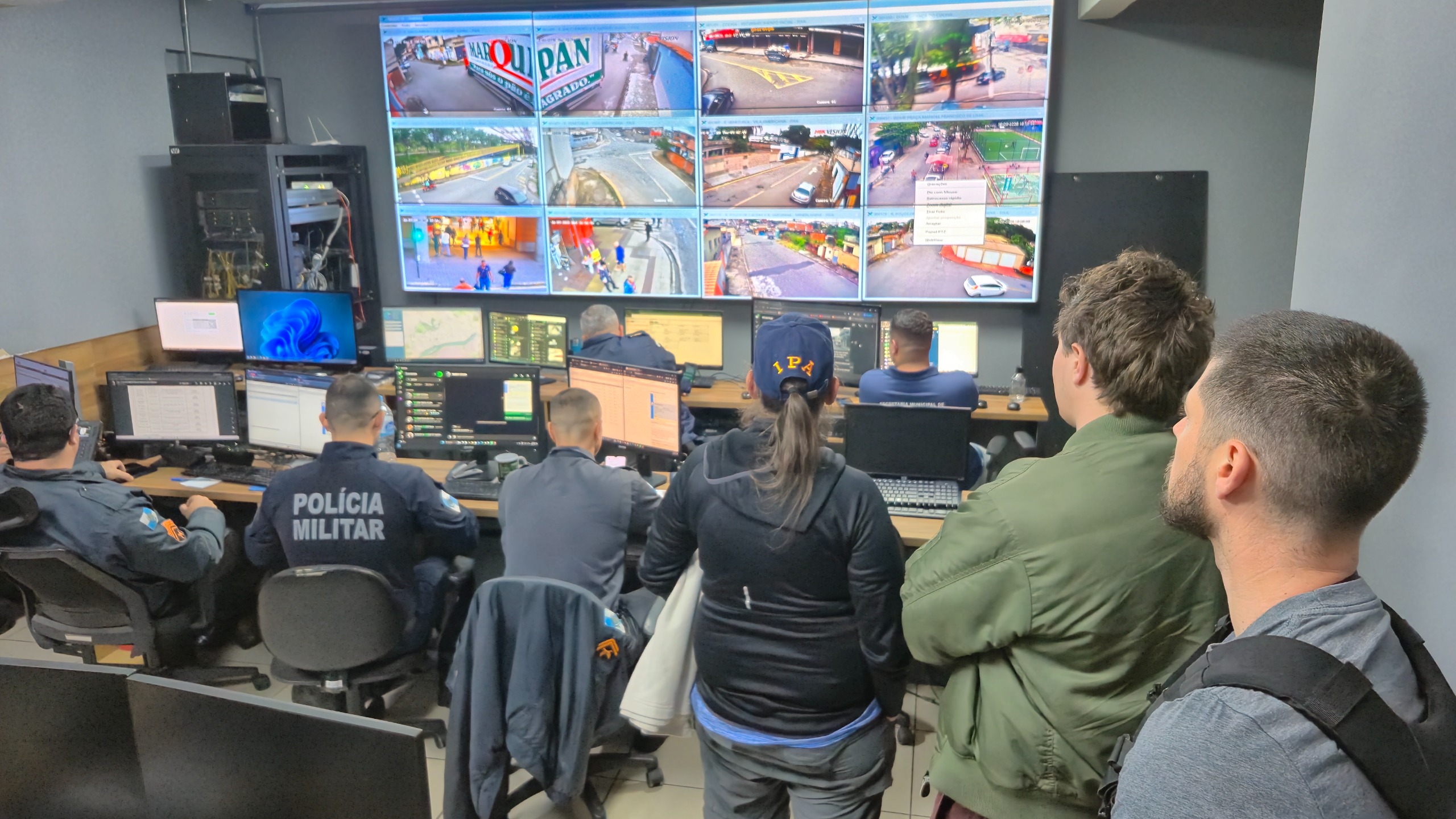 Policiais europeus visitam a Ordem Pública de Volta Redonda e elogiam tecnologia de monitoramento