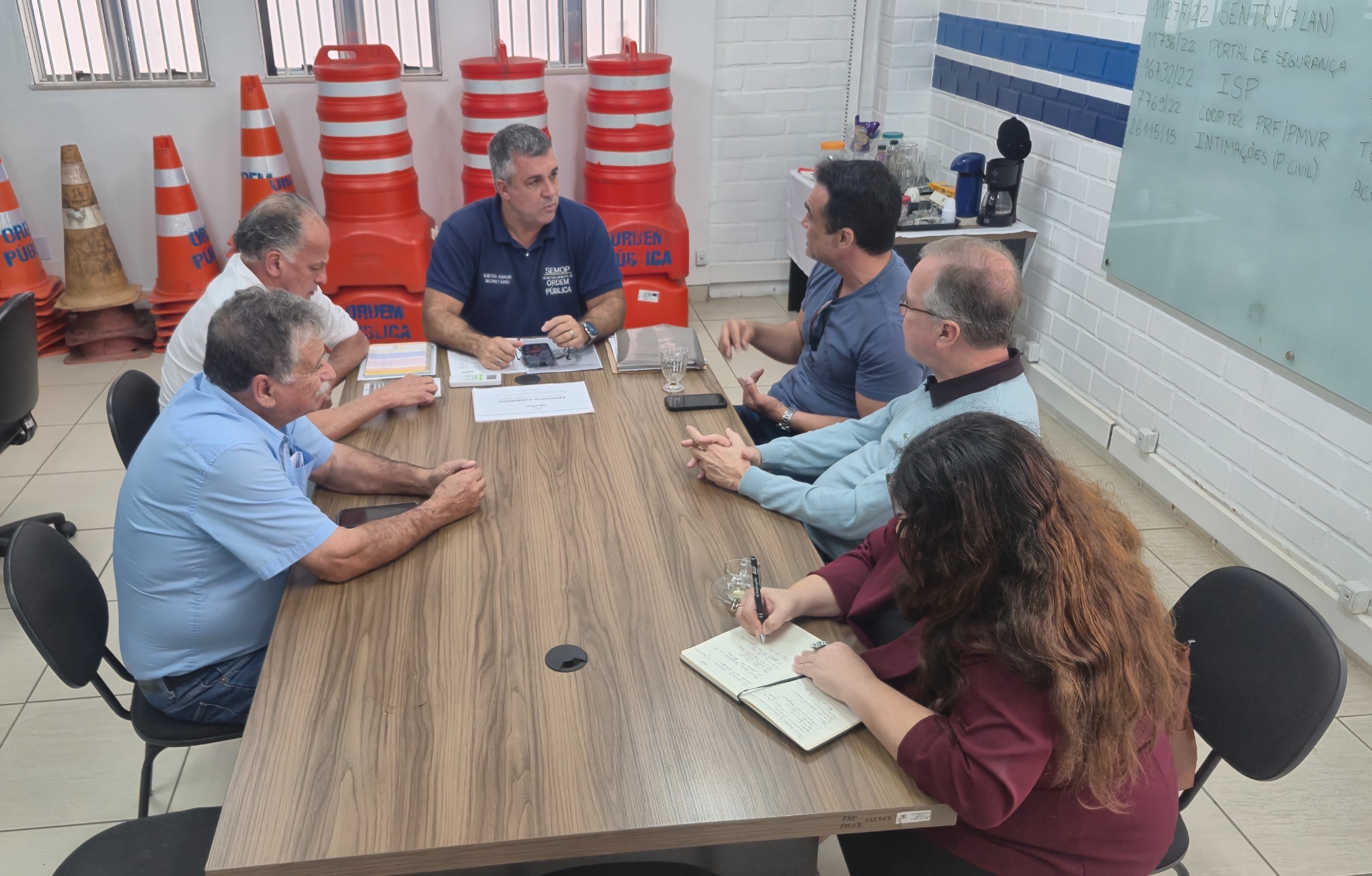 Referência na segurança, Secretaria de Ordem Pública de Volta Redonda recebe comitiva de Valença