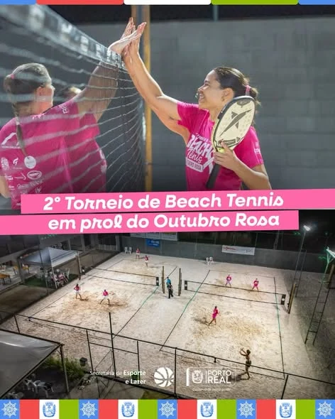2º Torneio de Beach Tennis em prol do Outubro Rosa
