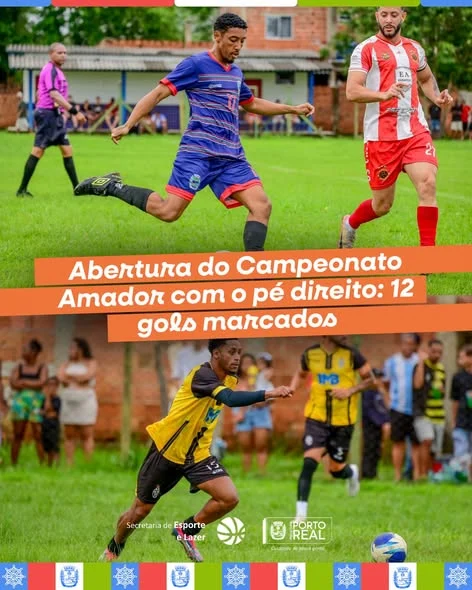 Abertura do Campeonato Amador teve 12 gols marcados