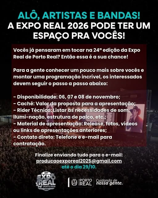 Atenção, bandas e artistas da região!