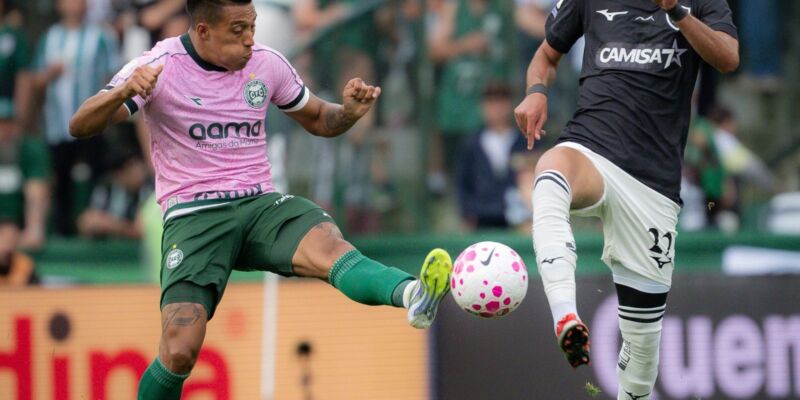 Coritiba e Botafogo empatam e mantêm jejum de vitórias no Brasileirão