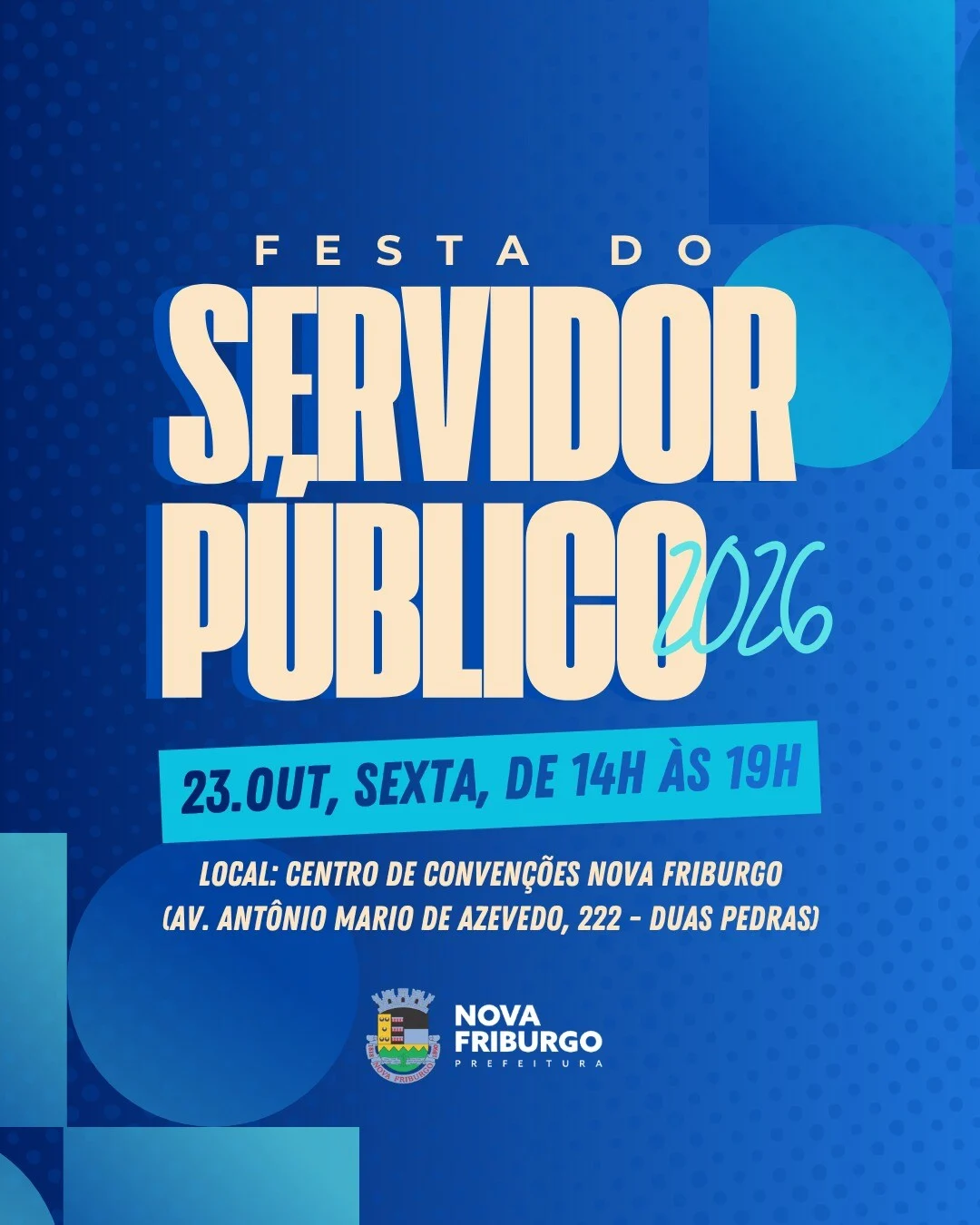 Festa do Servidor 2026: um encontro especial para quem faz Nova Friburgo acontecer