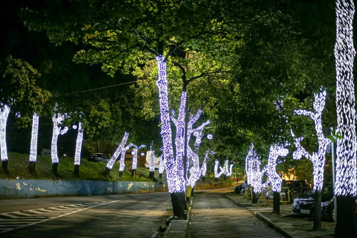 Iluminação de Natal chega a novos pontos de Volta Redonda