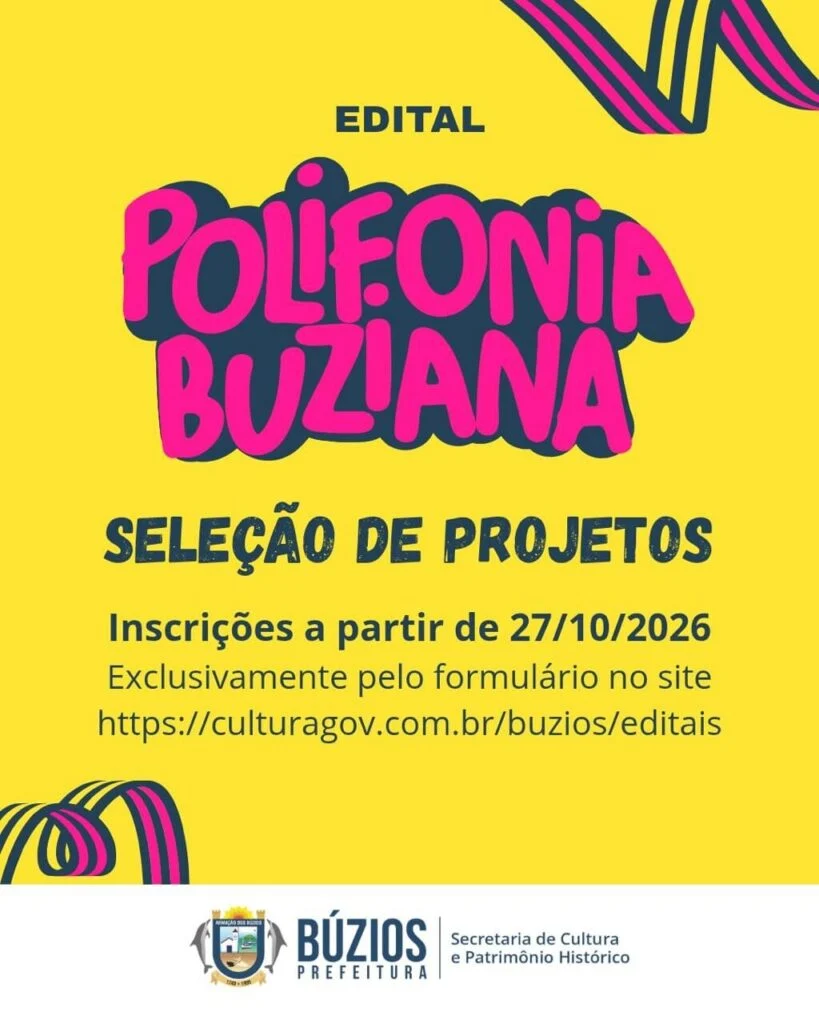 Inscrições para o Edital Polifonia Buziana já estão abertas em Búzios