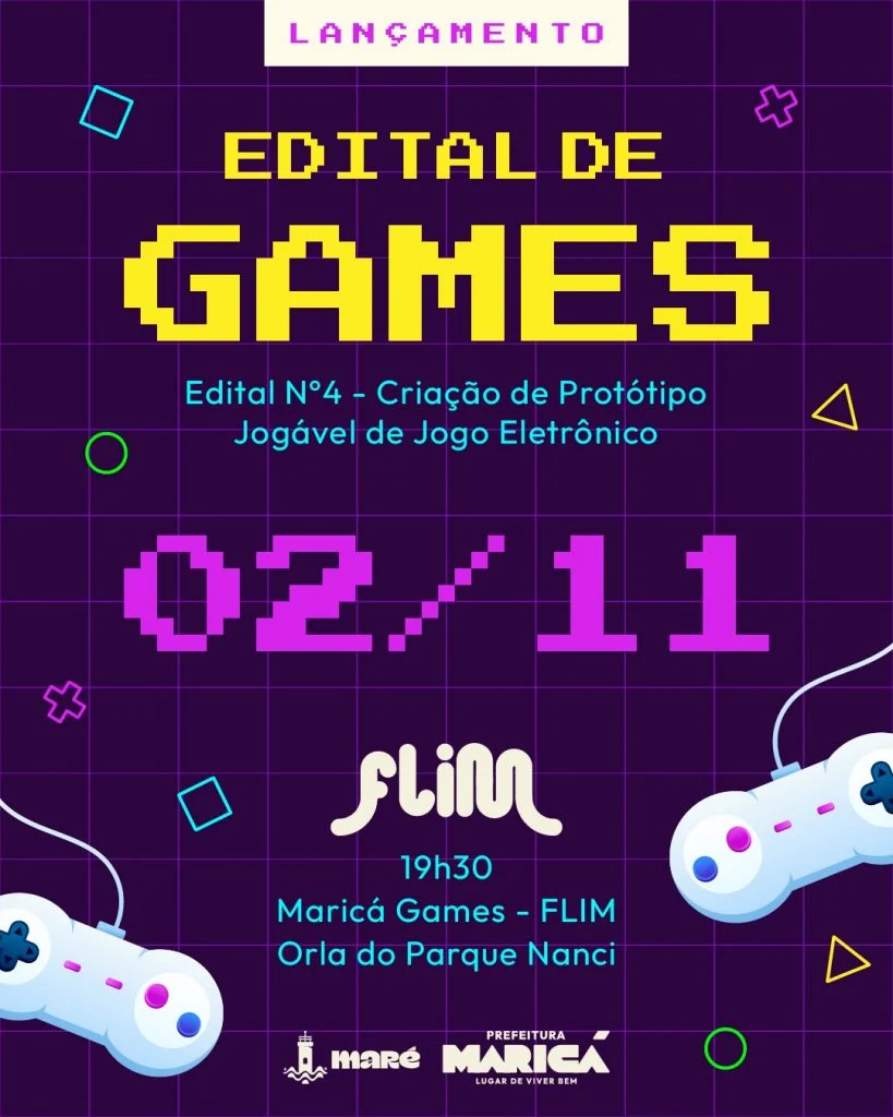 Maricá apresenta edital de incentivo à criação de protótipos de jogos eletrônicos
