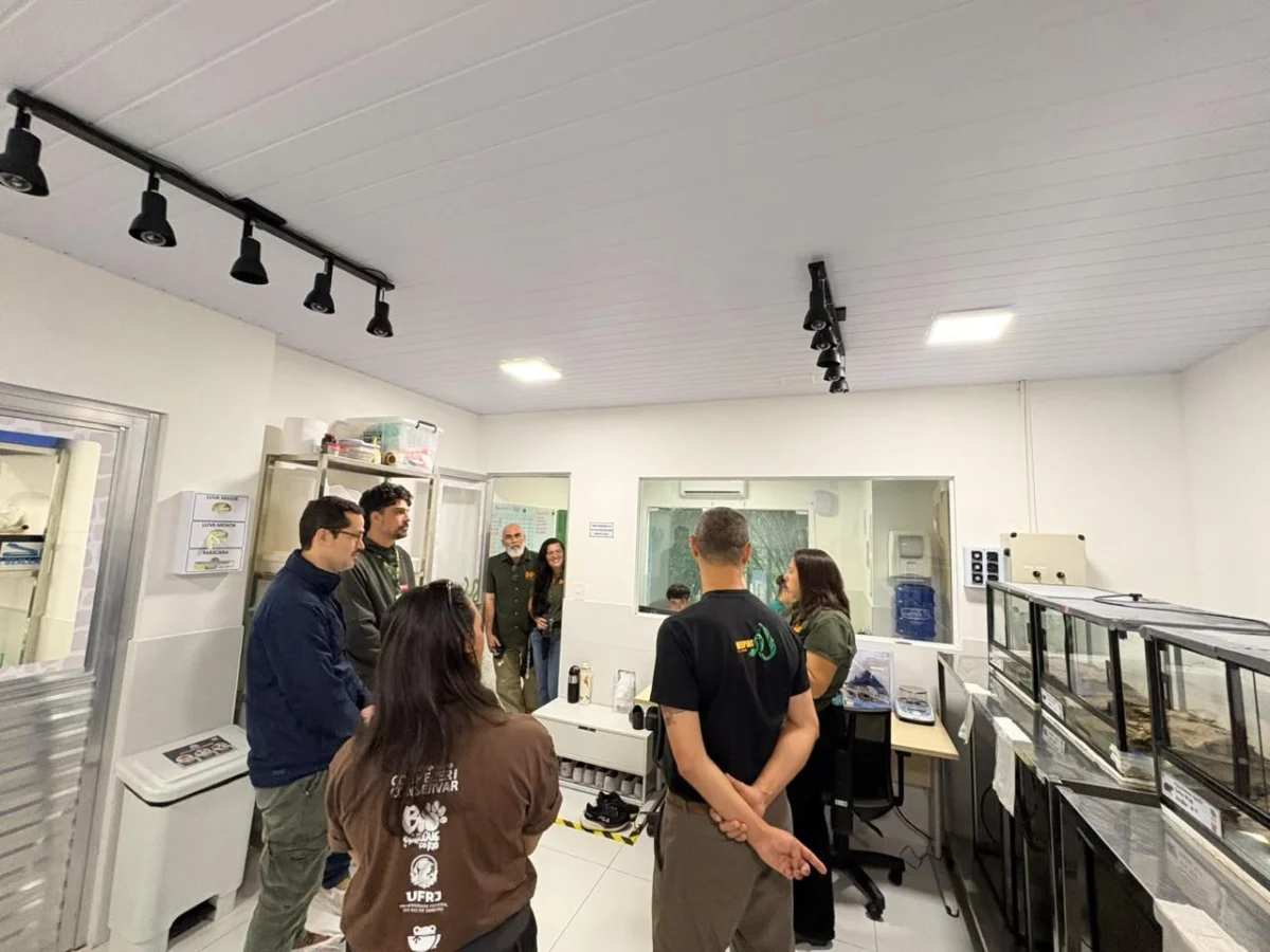 Parque Zoológico Municipal de Volta Redonda recebe equipe do ICMBio para discutir parcerias em programas de conservação de répteis e anfíbios