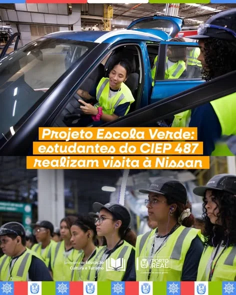 Projeto Escola Verde: estudantes do CIEP 487 realizam visita à Nissan