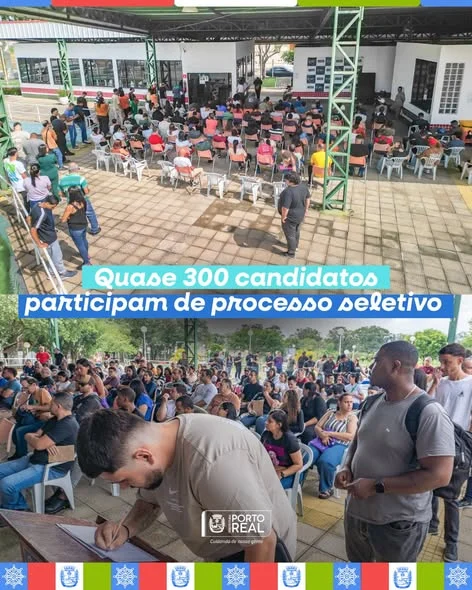 Quase 300 candidatos participam de processo seletivo
