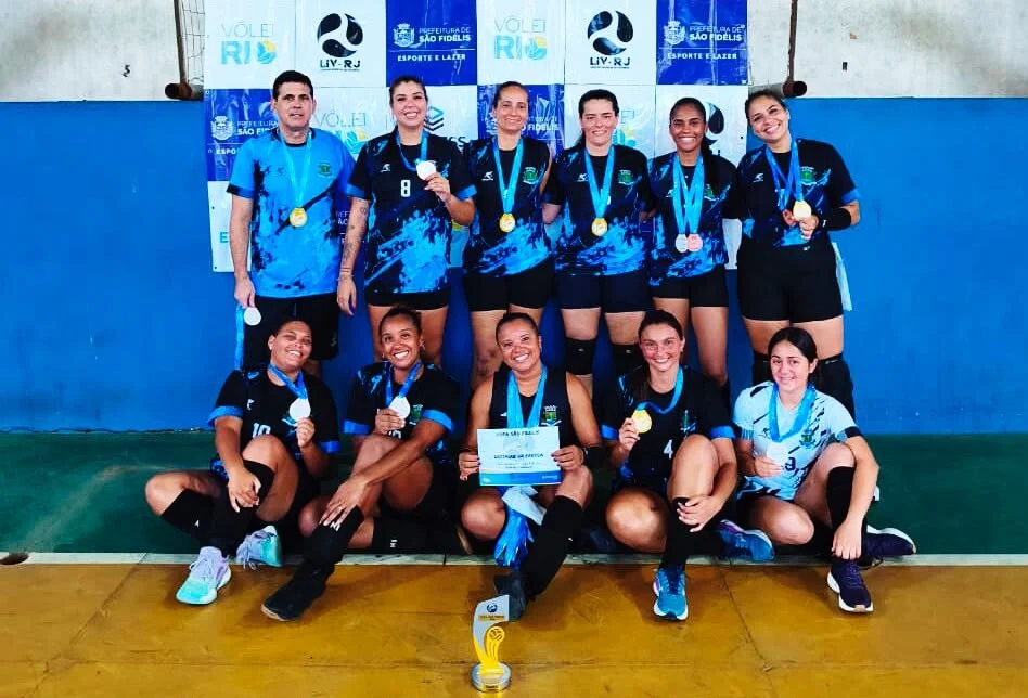 Quissamã conquista bicampeonato na etapa de São Fidélis da Liga Interior de Vôlei Feminino