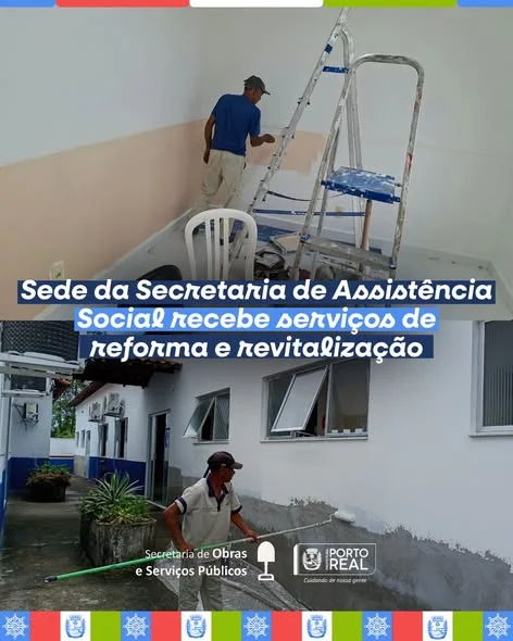 Sede da Secretaria de Assistência Social recebe serviços de reforma e revitalização