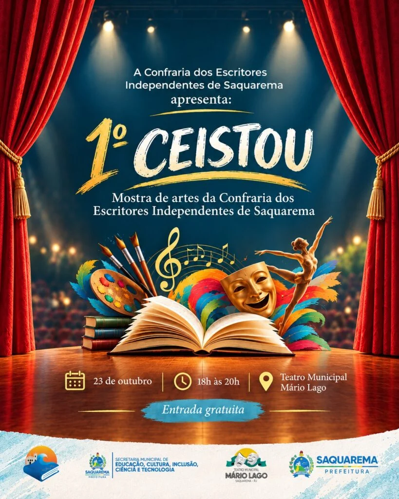 Teatro Mário Lago terá dois eventos com entrada gratuita no final de semana em Saquarema